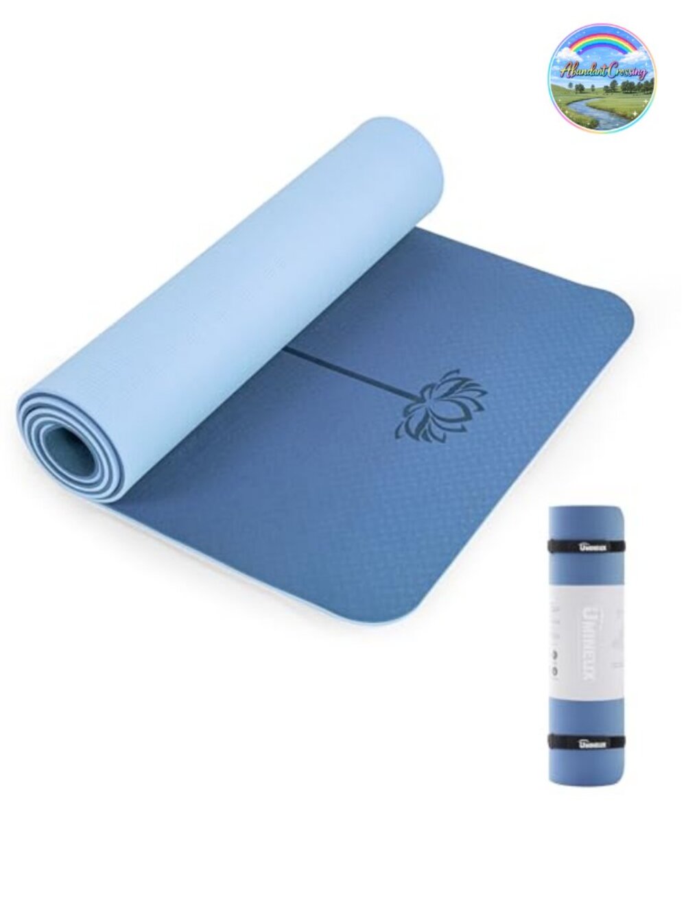 Extra Thick Non Slip TPE Yoga Mat with Carrying Sling & Storage Bag
